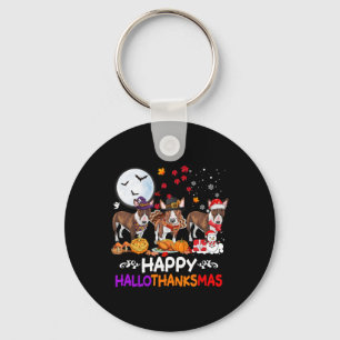 Chaveiro Bull Terrier Dog Natal Feliz Hallothankmas Tha