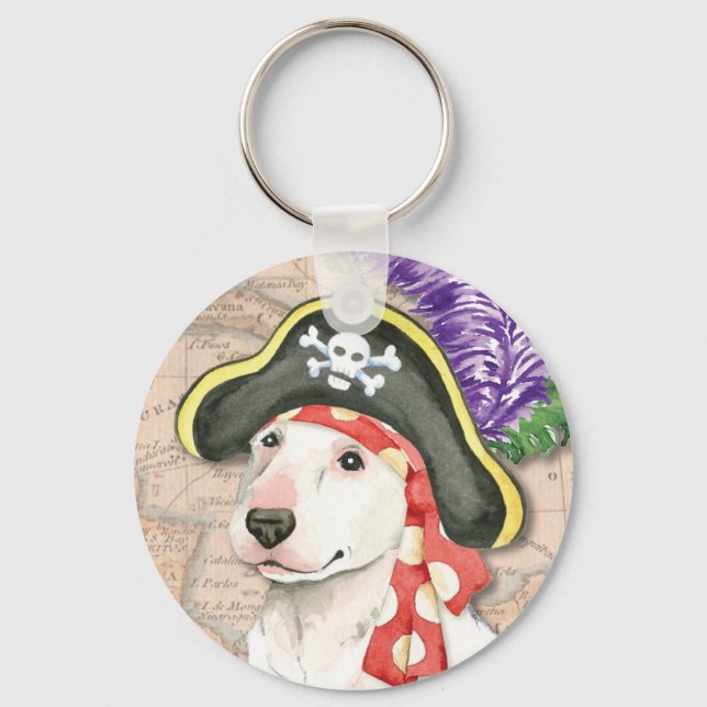 Chaveiro Bull Terrier Pirate (Frente)