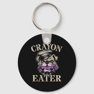 Chaveiro Bulldog Comedor de Giz Soldado Militar da Família