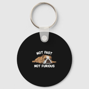 Chaveiro Bulldog Dormindo Não Rapidamente Não É Um Slogan F