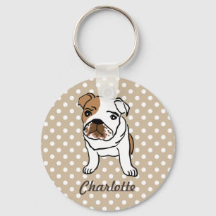 Chaveiro Bulldog em Inglês Personalizado