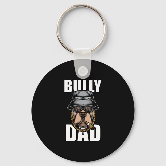 Chaveiro Bulldog Pai Bulldog Pitbull (Frente)