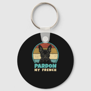 Chaveiro Bulldog Retro Vintage 60s 70s Diversão Frenchie Lo