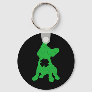 Chaveiro Bulldog Shamrock Rua Patrick Day Owner Frenchie Do