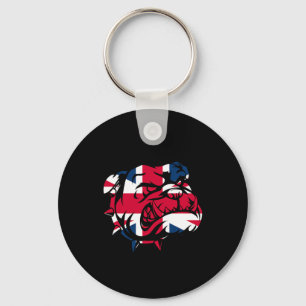 Chaveiro Bulldog Union Jack Flag