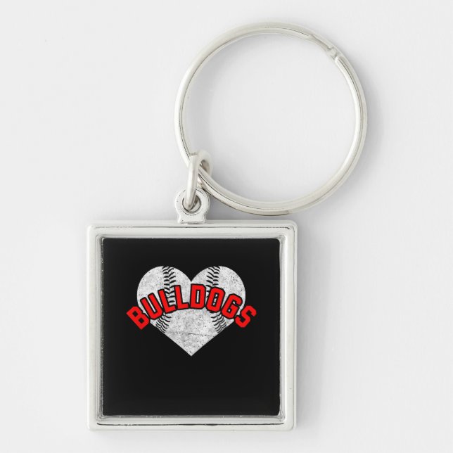 Chaveiro Bulls Baseball Softball Team Mascot (Frente)
