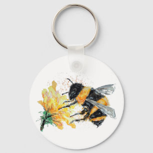 Chaveiro Bumble Bee coletando pólen