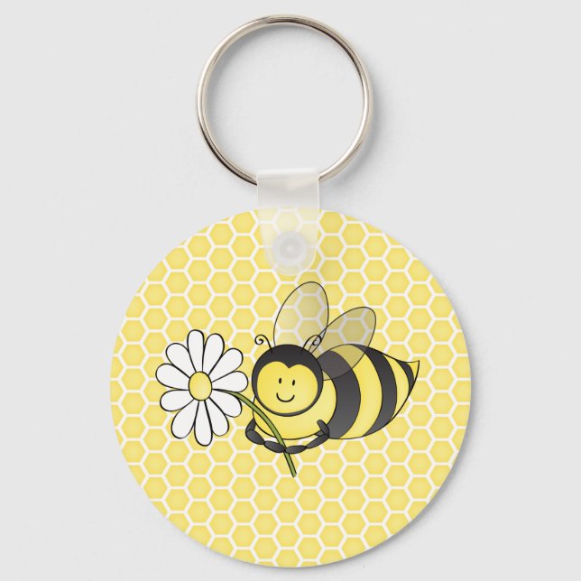 Chaveiro Bumble Bee com Daisy (Frente)