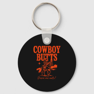 Chaveiro Bumbuns de cowboy enlouquecem cowgirl country engr