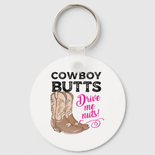 Chaveiro Bumbuns De Cowboy Levam-Me Loucos Para Cowgirl Oci
