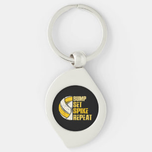 Chaveiro Bump Set Spike Repita Volei Divertido