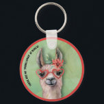 Chaveiro Bunco Funny Llama<br><div class="desc">Um belo e engraçado Bunco tocando lama diz que "não há "problemas" em Bunco. Perfeito para o seu próximo evento noturno.</div>