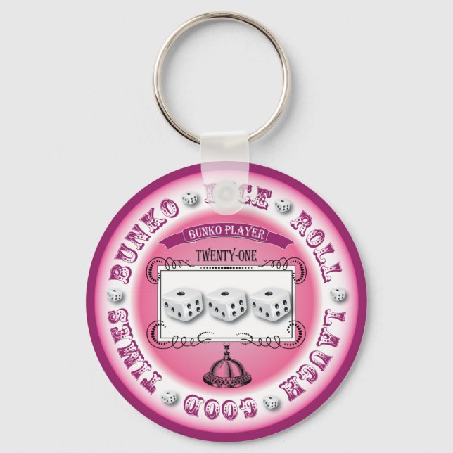 Chaveiro Bunko Vintage Round Design (Frente)