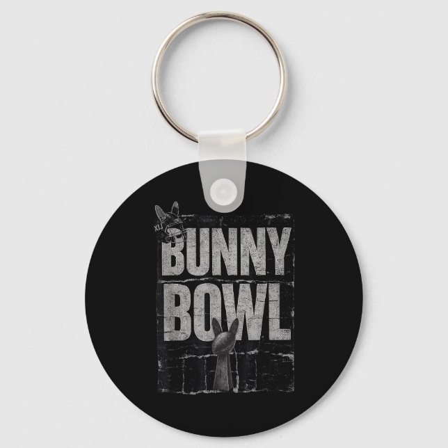 Chaveiro Bunny Bowl Show de Intervalo Divertido 2026  (Frente)