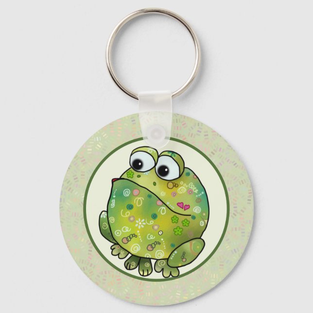 Chaveiro Bunter Frosch Postkarte (Frente)