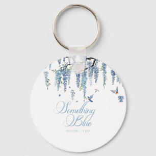 Chaveiro Buquê de Flores Silvestres Algo Azul para Chá de N