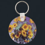 Chaveiro Buquê de Sunflower por Claude Monet, Vintage Art<br><div class="desc">Buquê de Girassóis (1881) por Claude Monet é uma pintura impressionista de arte floral morta. Flores amarelas florescentes do jardim. Um buquê do girassol da época de verão em um vaso. Sobre o artista: Claude Monet (1840-1926) foi o fundador do movimento de pintura impressionista francês, com a maioria de suas...</div>