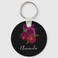 Buquê Floral Elegante Magenta Rosa