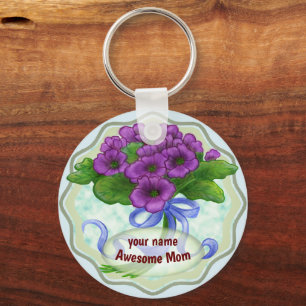 Chaveiro Buquê personalizado da mãe incrível