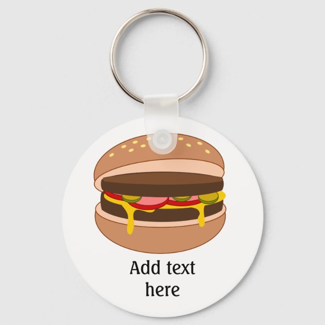 Chaveiro Burger Lover - Personalizar este Gráfico (Frente)