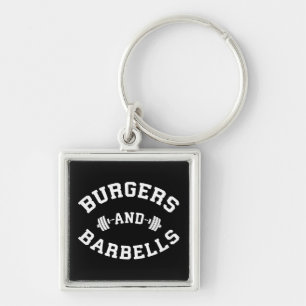Chaveiro Burgers e Barbells - Motivação de Erradão