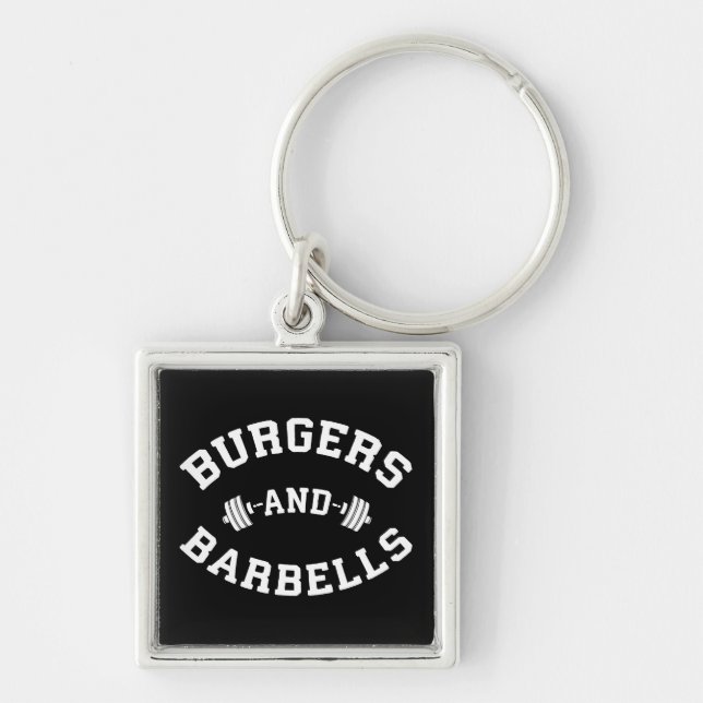 Chaveiro Burgers e Barbells - Motivação de Erradão (Frente)