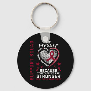 Chaveiro Burgundy Para Mim Próprio Sickle Cell Awarness Ite
