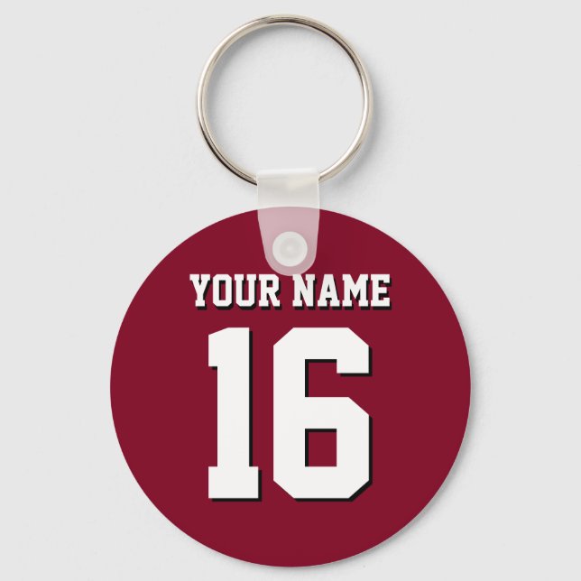 Chaveiro Burgundy Sporty Team Jersey (Frente)