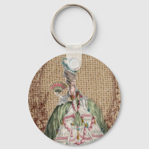 Chaveiro burlap Marie Antoinette, país francês barroco