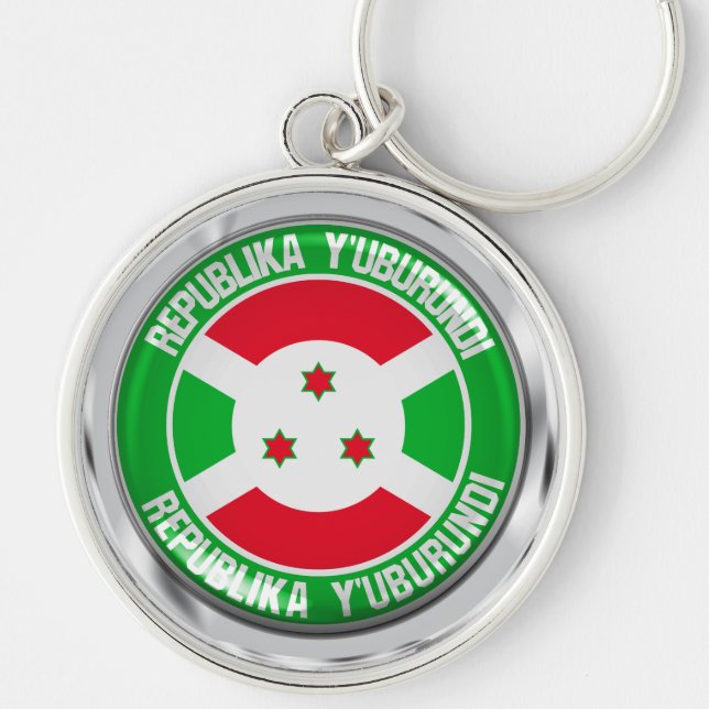 Chaveiro Burundi Round Emblem (Frente)