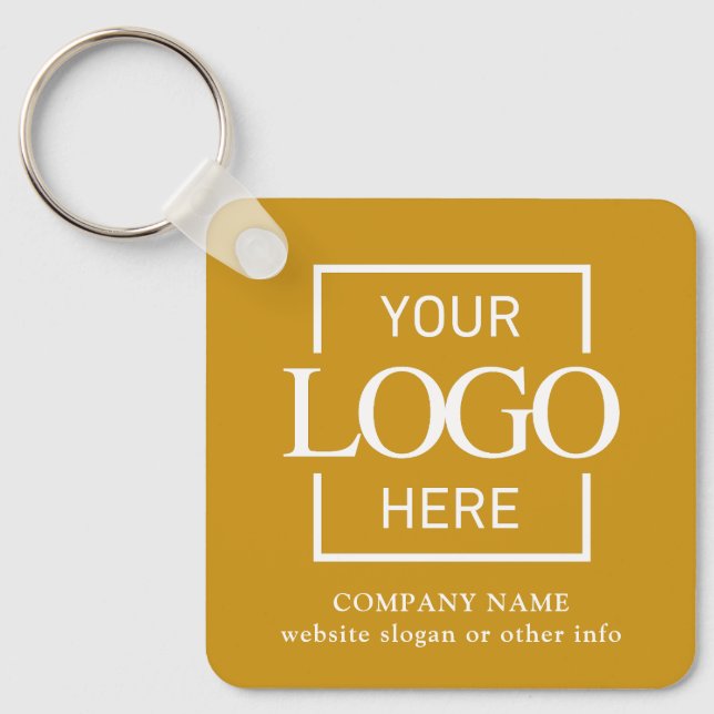 Chaveiro Business Logo & QR Code Branded Promotional  (Frente)
