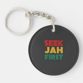 Chaveiro Busque Jah Primeiro Cores Rastafarianas de Reggae 