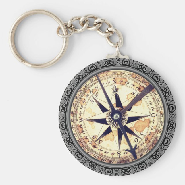 Chaveiro Bússola Faux (Frente)