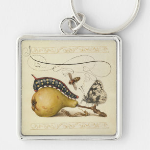 Chaveiro Butterfly Bee Fruit Insect Illustration