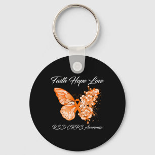 Chaveiro Butterfly Faith Hope ama Rsd Crps Consciência 1