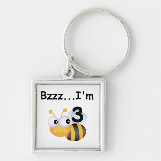 Chaveiro Buzz Bumblebee aniversário de 3 anos T-shirts e pr (Frente)