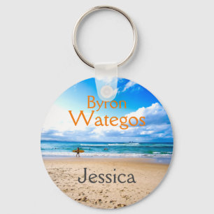 Chaveiro Byron Bay Wategos Beach Personalizado