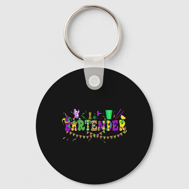 Chaveiro Byrtender Mardi Gras Colorida Costume Parades Pro (Frente)
