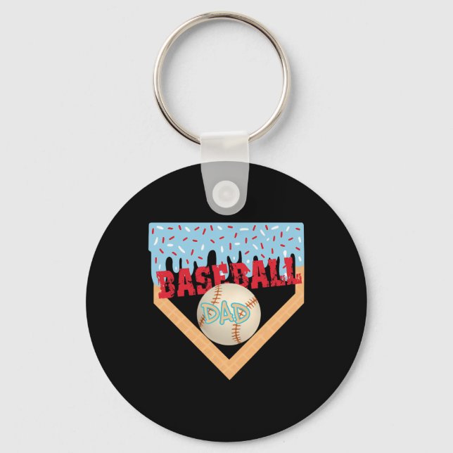Chaveiro Bysebyll Dad Home Plate Ice Cream Drip Dia dos Pai (Frente)