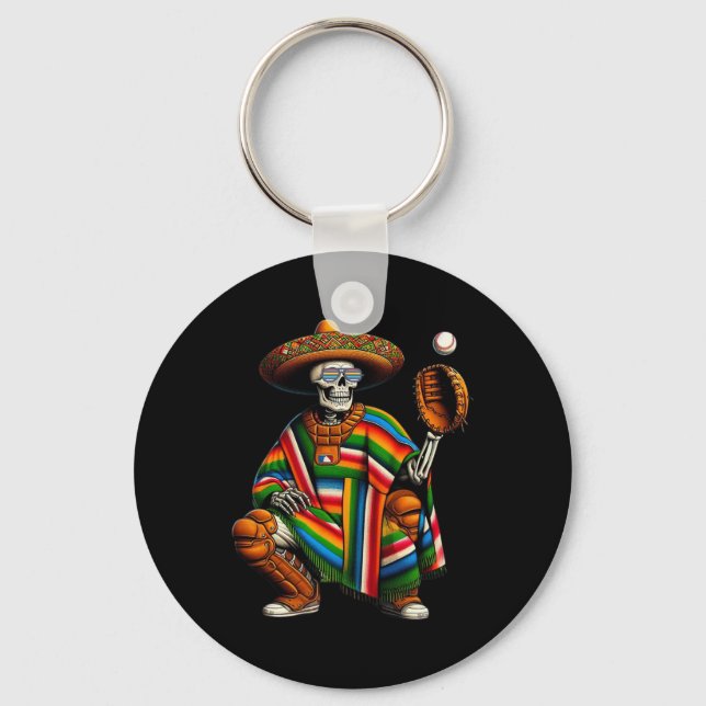 Chaveiro Bysebyll Skeleton Mexicano Sombrero Cinco De Mayo  (Frente)