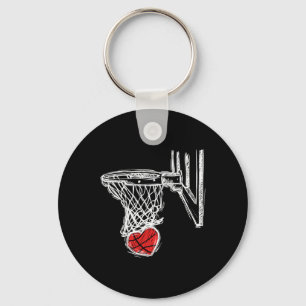 Chaveiro Bysketbyll Dia de os namorados Love Heart Hoops Ro