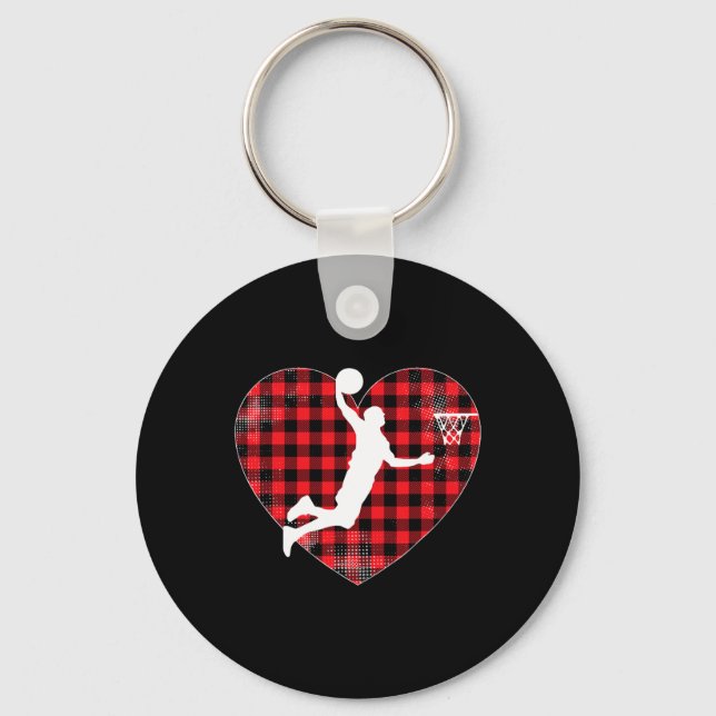 Chaveiro Bysketbyll Valentine Day For Bysketbyll Lover Gift (Frente)