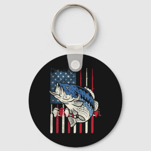 Chaveiro Byss Fish Us Bandeira Americana Patriótica Pescari