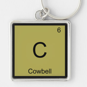 Chaveiro C - Camisa Química Símbolo Elemento Cowbell Música