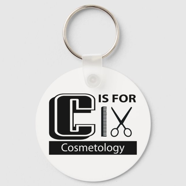 Chaveiro C é para Cosmetologia (Frente)
