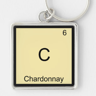 Chaveiro C - Símbolo de Elemento de Química Engraçada de