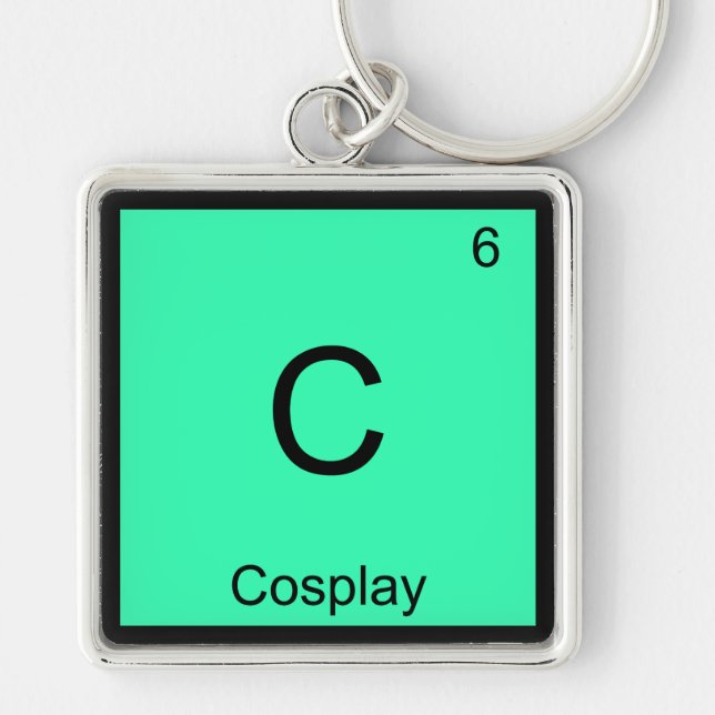 Chaveiro C - Símbolo do Elemento Químico Cosplay Camiseta (Frente)