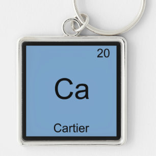 Chaveiro Ca - Cartier Camiseta Símbolo Elemento Químico Div