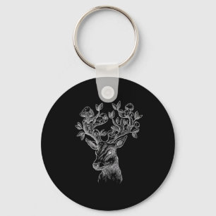 Chaveiro Cabana de Cogumelo Chifre de Veado Goblincore Vin