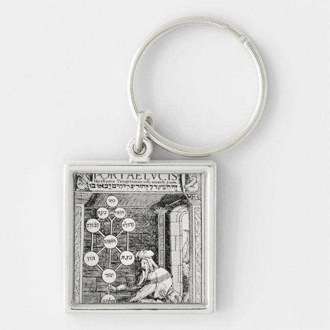 Chaveiro Cabbalist judaico que guardara um sephiroth (Frente)